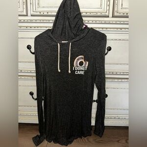 I Donut Care Dark Gray Fabric